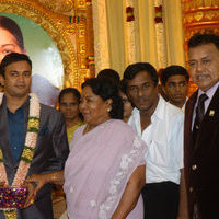 Actor Radharavi son wedding reception stills